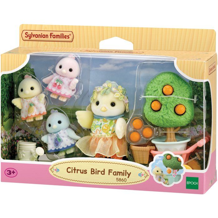 Citrus Bird Family Playset Figurines familiales oiseaux 5 pièces - vue 2