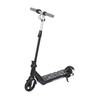 Patinete eléctrico infantil AVDL F601, ligero y plegable con pantalla LED - negro