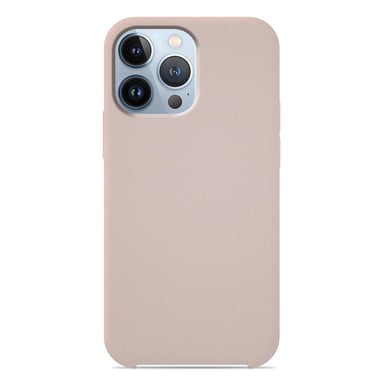 Coque silicone unie Soft Touch Sable rosé compatible Apple iPhone 13 Pro