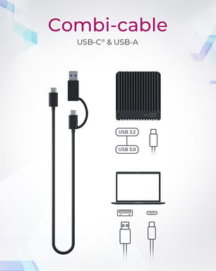 ICY BOX IB-CR404-C31 lector de tarjeta Negro