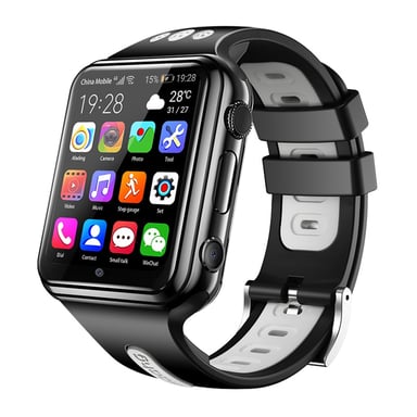 Montre Android 1.54'' Montre Connectée Sportif 4G 3+32Go WiFi Bluetooth Noir Gris YONIS