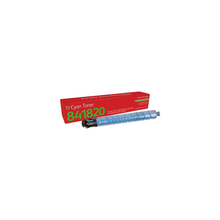 Xerox Cyan compatible remanufacturé cartouche de toner alternative pour : Ricoh 841820 programme de retours World Alliance