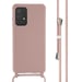 imoshion Coque en silicone avec cordon pour Samsung Galaxy A52(s) (5G/4G) - Sand Pink