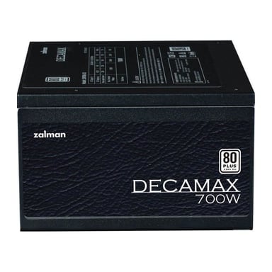Alimentatore per PC - ZALMAN - DecaMax 700W - 80Plus - Non modulare - Ventola da 120 mm - Nero