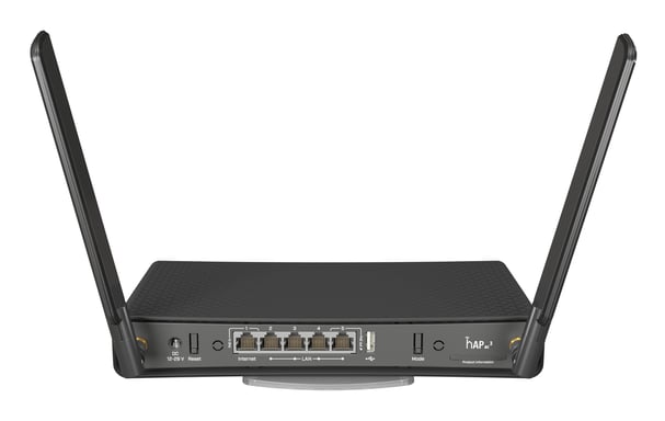 Mikrotik hAP ac³ routeur sans fil Gigabit Ethernet Bi-bande (2,4 GHz / 5 GHz) Noir