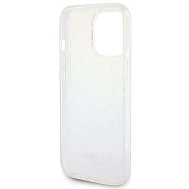 Custodia Guess per iPhone 15 Pro Max 6,7'' multicolore Custodia rigida IML Specchio Sfaccettato Disco Iridescente