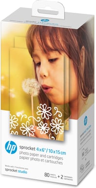 HP Paquete de 80 hojas de 4x6