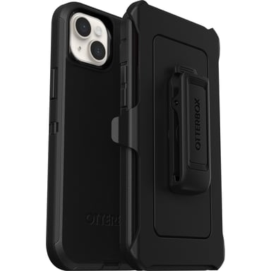 OtterBox Defender Coque pour iPhone 14 Plus, Antichoc, anti-chute, ultra-robuste, coque de protection, supporte 4x plus de chutes que la norme militaire, Noir, livré sans emballage