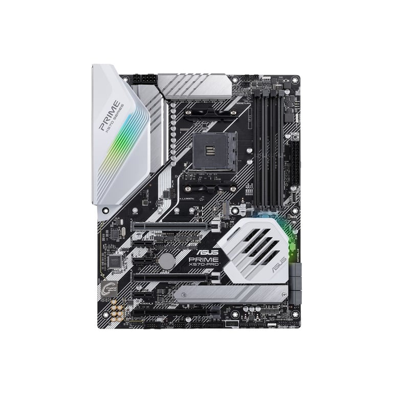 ASUS PRIME X570 PRO Carte mère ATX Socket AM4 AMD X570 Chipset USB C Gen2 USB 3.2 Gen 1 USB 3.2 Gen 2 Gigabit LAN carte graphique embarquée unité centrale requise audio HD 8... - vue 2