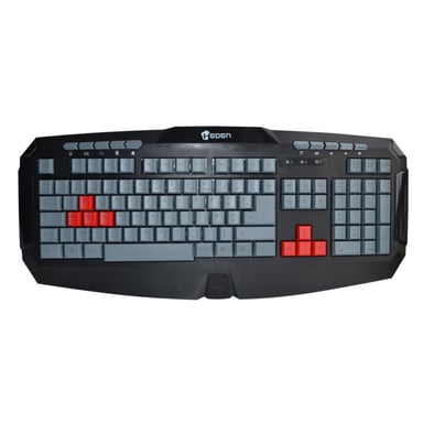 HEDEN GAMER Teclado 104 teclas+10 teclas multimedia/8 teclas juegos