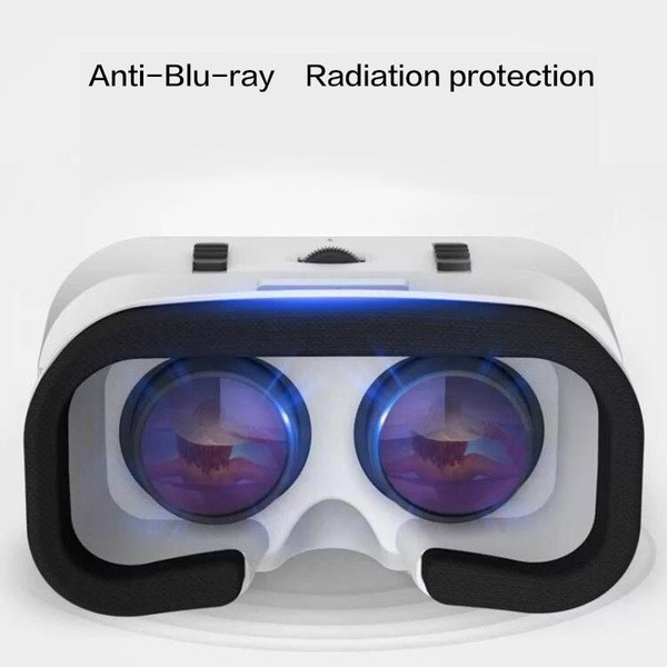 Casque VR 5.0 pour Smartphone Réalité Virtuelle Lunette Jeux 3D Reglable  (BLANC) - Shot Case