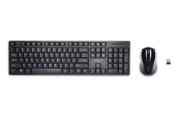 Kensington Conjunto de ratón y teclado inalámbricos de perfil bajo Pro Fit®