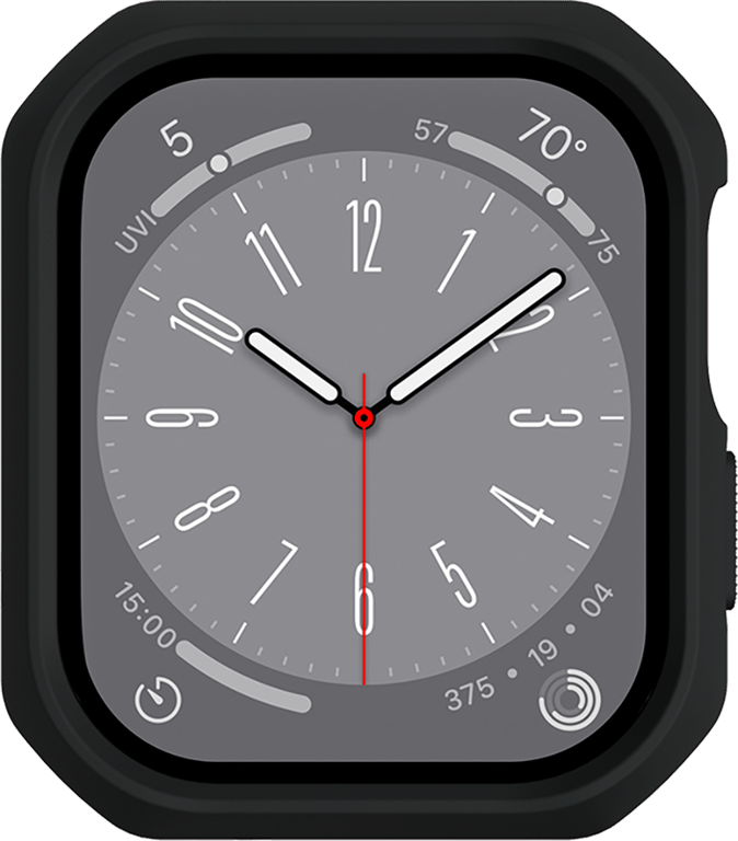 Itskins Coque Pour Apple Watch 42-44mm Renforcée Hybrid Solid R 100% Plastique Recyclé Noir