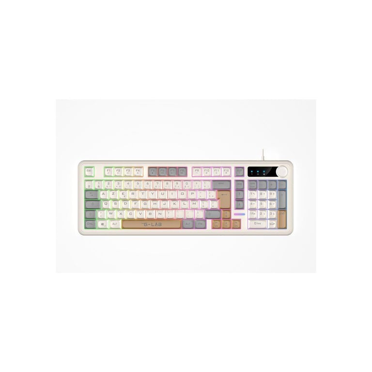 Clavier gaming filaire Azerty The G Lab Keyz Caesium Ex avec molette de volume - vue 5