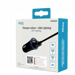 aym - Confezione di caricabatterie da auto a 2 porte USB 12W + cavo Lightning da 1 metro compatibile con Lightning MFI Nero
