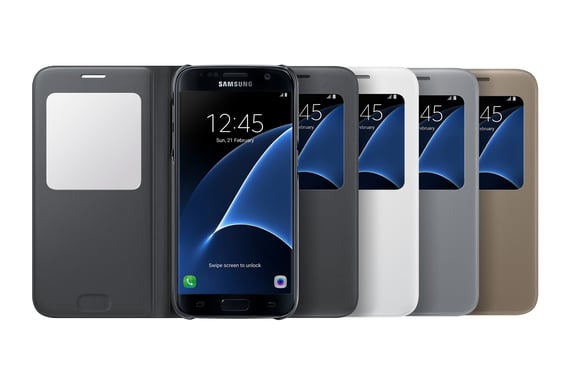 Samsung EF-CG930 funda para teléfono móvil 12,9 cm (5.1'') Blanco