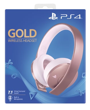 Sony Gold Wireless Headset Auriculares Inalámbrico y alámbrico Diadema Juego Oro rosa