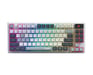 MSI FORGE GK600 TKL WIRELESS SKY clavier Gaming USB + Bluetooth QWERTY Anglais britannique Bleu, Blanc