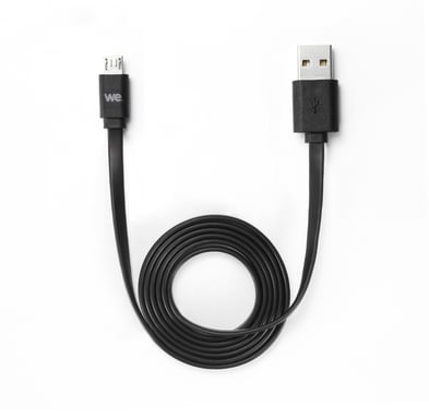 WEUSBMICROPLREV100N Cavo USB 2.0 1 m USB A Micro-USB B Nero