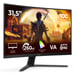AOC G4 C32G42ZE écran plat de PC 80 cm (31.5'') 1920 x 1080 pixels Full HD LED Noir, Rouge