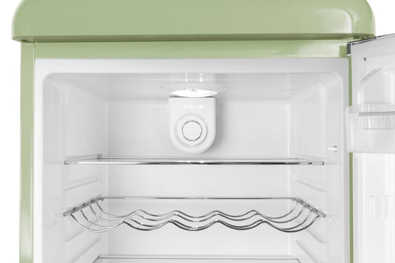 Schneider SCCB300V-VAE - Réfrigérateur combiné 304L Vintage Vert amande