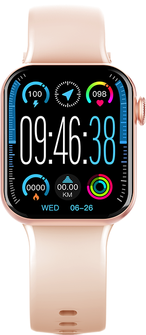 Montre connectée Square Or Rose Bigben - Neuf