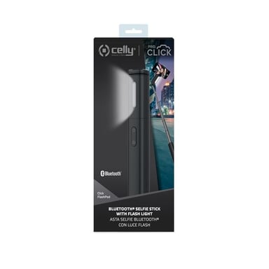 Celly CLICKFLASHPODBK palo para autofotos Smartphone Negro