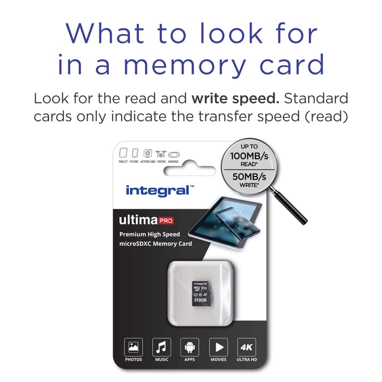 Integral INMSDX256G 10090V30 mémoire flash MicroSD UHS I Neuf - vue 7