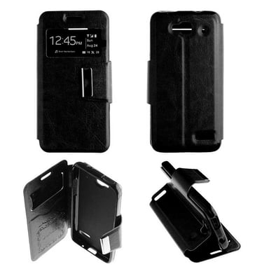Etui Folio Noir compatible Alcatel One Touch Idol Mini