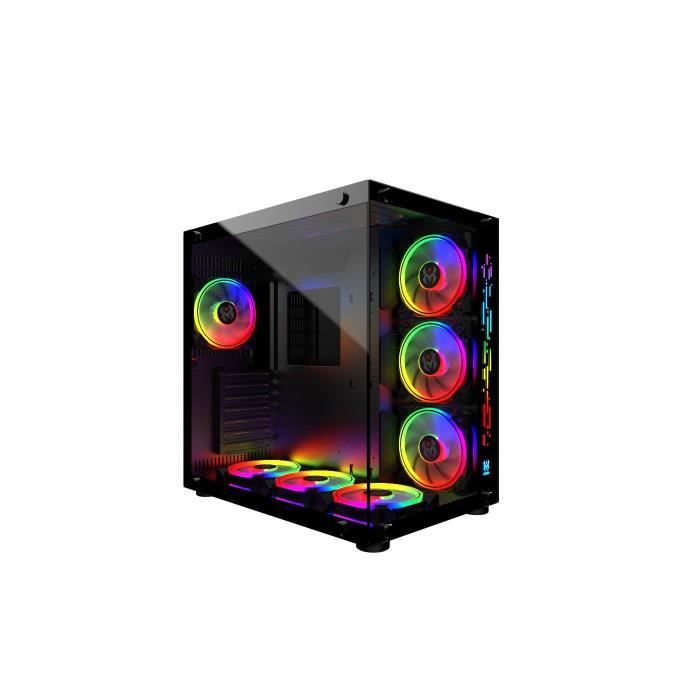 MRED Boîtier PC Gamer ATX RGB Crystal Sea - vue 3