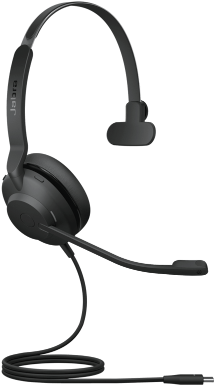 Jabra Evolve2 30, UC Mono Casque Avec fil Arceau Bureau/Centre d'appels USB Type-C Noir