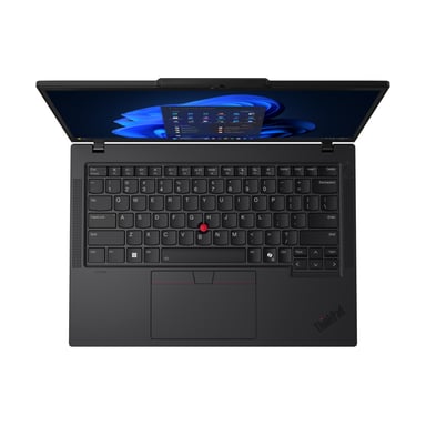 Lenovo ThinkPad T14 Gen 6 (Intel) Intel Core Ultra 7 255U Ordinateur portable 35,6 cm (14'') WUXGA 16 Go DDR5-SDRAM 512 Go SSD Wi-Fi 6E (802.11ax) Windows 11 Pro Italien Noir