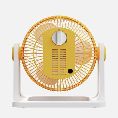 Ventilatore da tavolo Fabrilamp Funchal 32W giallo