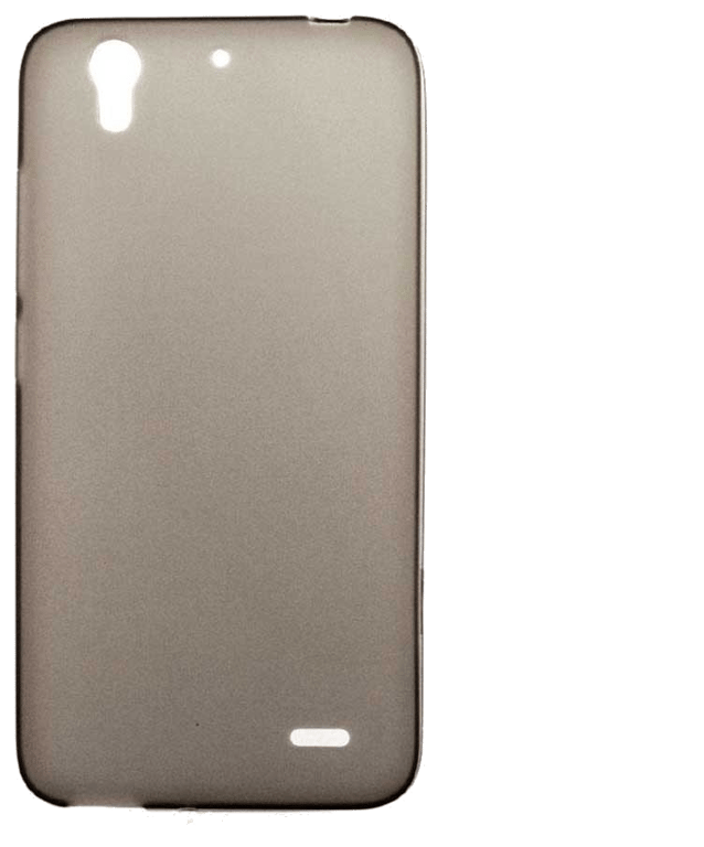 Coque silicone unie compatible Givré Noir Huawei Ascend G630