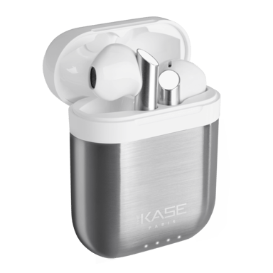 Écouteurs sans fil Sonik Ultra On-Ear avec boîtier de chargement, Argent Titanium