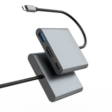 CoolBox MINIDOCK C31 ALUMINIO USB-C A HDMI 4K/USB-A/USB-C 3.2 GEN1 PC/MAC/CONSOLAS