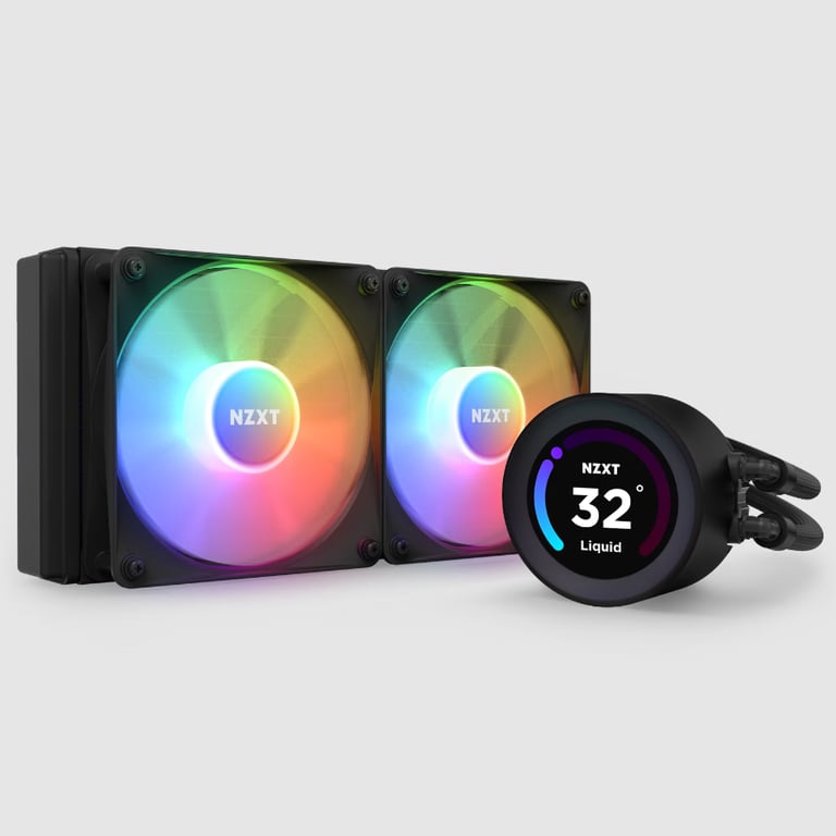 NZXT Kraken Elite 240 RGB Processeur Refroidisseur de liquide tout-en-un 12 cm Noir 1 pièce(s) - Neuf