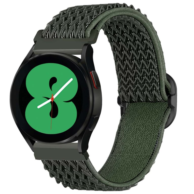 imoshion Bracelet en nylon élastique - Connexion universelle 20 mm - Vert foncé - Neuf
