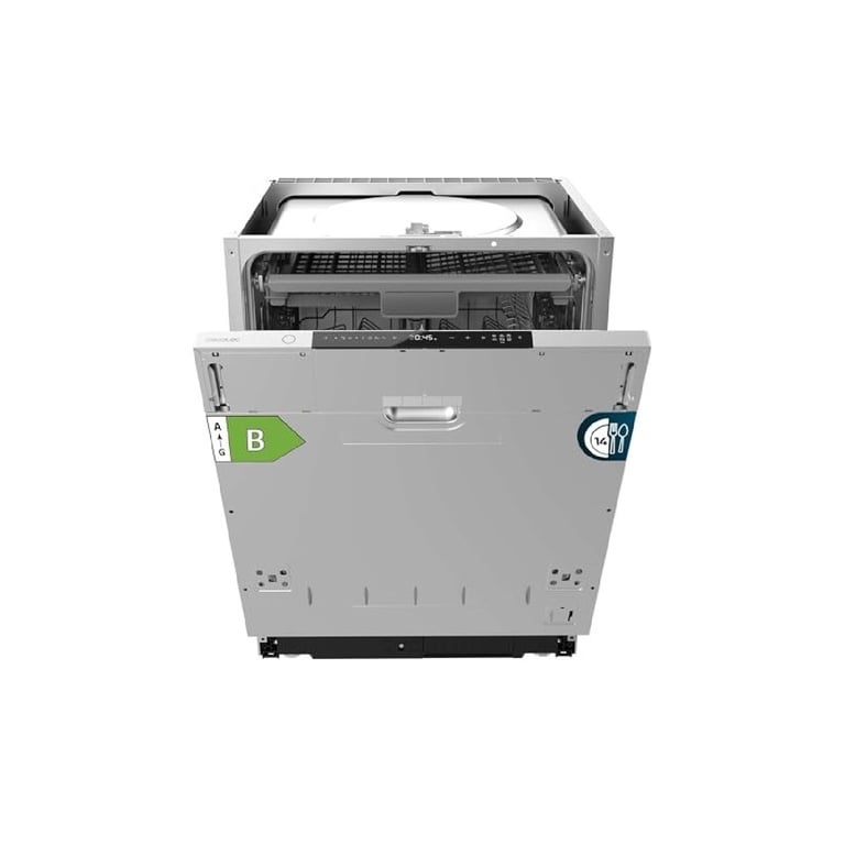 Cecotec Lave vaisselle Intégrable 60cm Bolero Aguazero 8001 Full BI B. 14 couverts 8 programmes Basse consommation Moteur Inverter Plus 3ème panier Contrôle tactile O2 Dry Filtre antibactérien