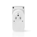 Nedis WIFIPO120EWT enchufe inteligente Gris, Blanco