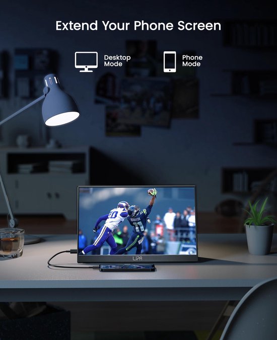 Lipa HDR 50 moniteur portable 2K 13.3 Écran portable Moniteur portable Écran Écran d'ordinateur HDMI 2x USB C Neuf - vue 2