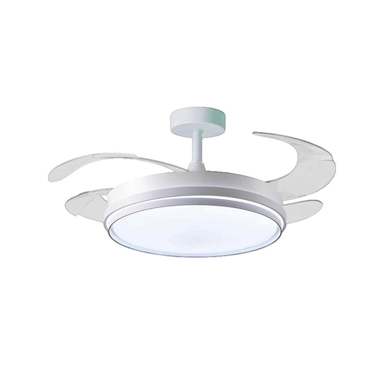 Ventilador de techo Homcom Kioto 72W blanco - Nuevo