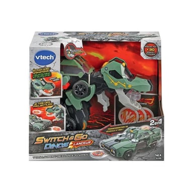VTECH - Switch & Go Dinos Lanceur - Tyram, Super T-Rex Lance Flammes