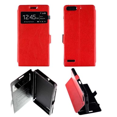 Etui Folio Rouge compatible Huawei Ascend G6