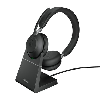 Jabra Evolve2 65, MS Stereo Casque Sans fil Arceau Bureau/Centre d'appels USB Type-A Bluetooth Noir