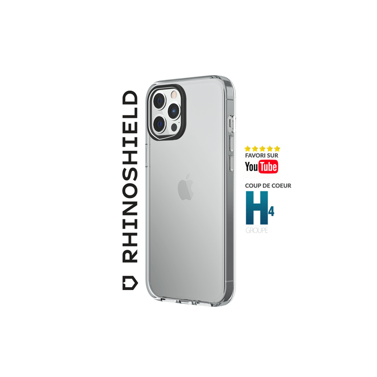 RHINOSHIELD Clear Compatible con [iPhone 12 Pro Max] Resistente al  amarilleamiento, Alta transparencia, Funda protectora transparente  personalizable - Capucha para objetivo Negro - RhinoShield