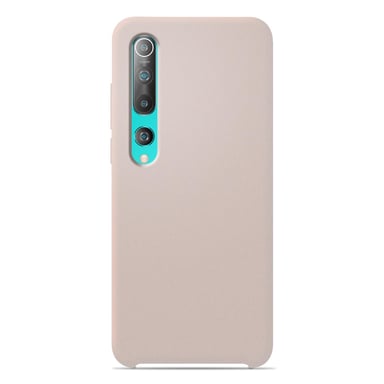 Coque silicone unie Soft Touch Sable rosé compatible Xiaomi Mi 10 Mi 10 Pro