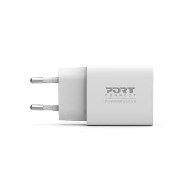 Chargeur mural USB-C Port Designs 900031EU 20W Power Delivery Compact Blanc