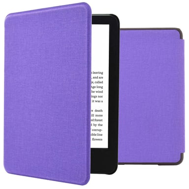 imoshion Étui de liseuse portefeuille Canvas pour Amazon Kindle (2024) / Amazon Kindle (2022) 11th gen - Violet