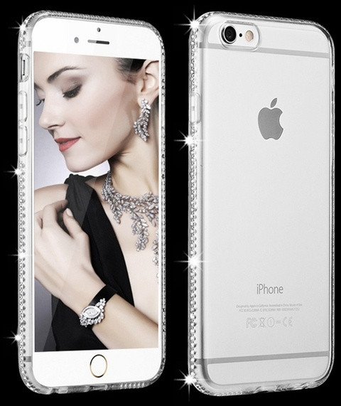 Coque Silicone Diamants IPHONE 7 APPLE Contour Transparente Bumper Protection Gel Souple